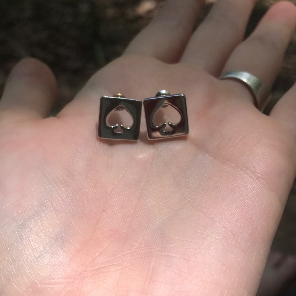 Sliver Kate Spade earrings